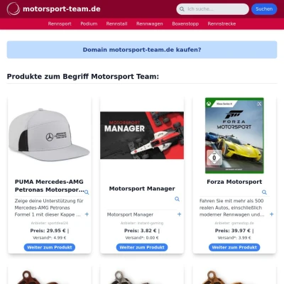 Screenshot motorsport-team.de