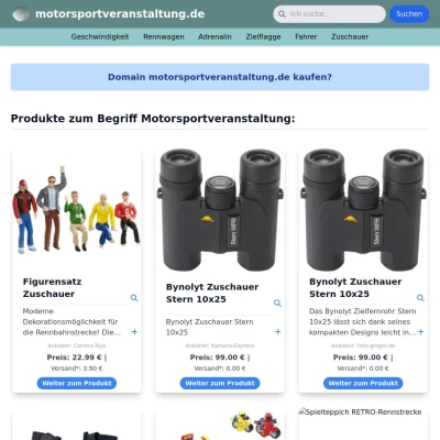 Screenshot motorsportveranstaltung.de