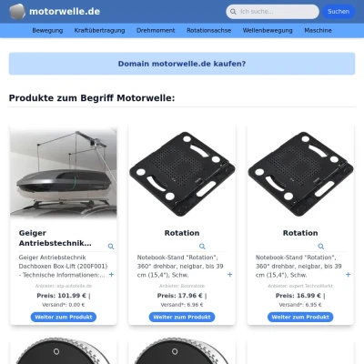 Screenshot motorwelle.de