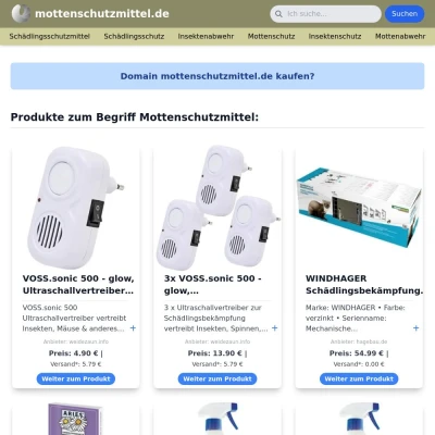 Screenshot mottenschutzmittel.de