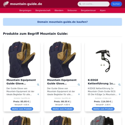 Screenshot mountain-guide.de