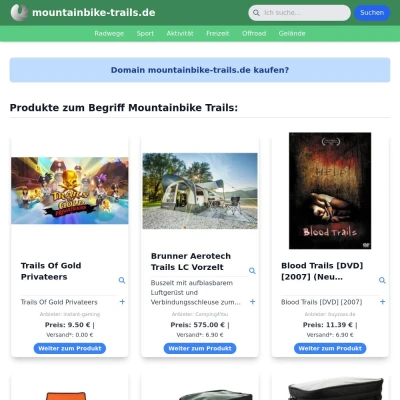 Screenshot mountainbike-trails.de