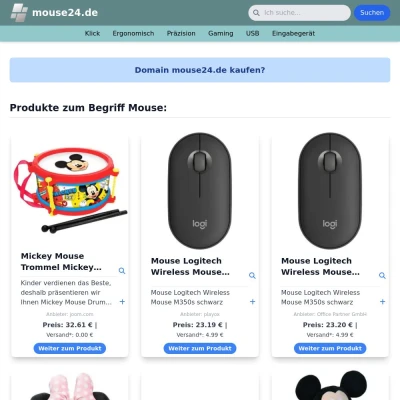 Screenshot mouse24.de