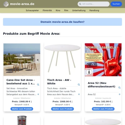 Screenshot movie-area.de