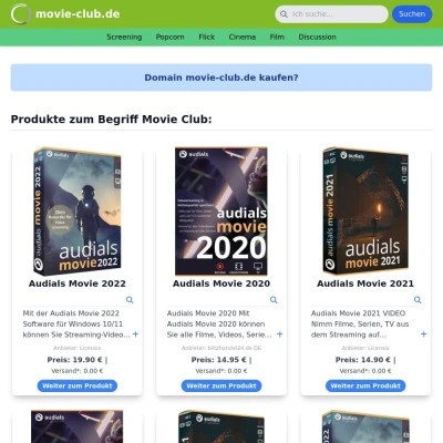 Screenshot movie-club.de