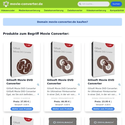 Screenshot movie-converter.de