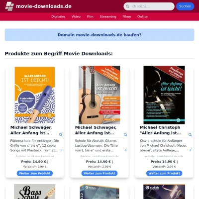 Screenshot movie-downloads.de