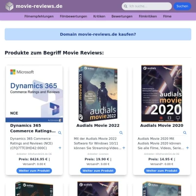 Screenshot movie-reviews.de