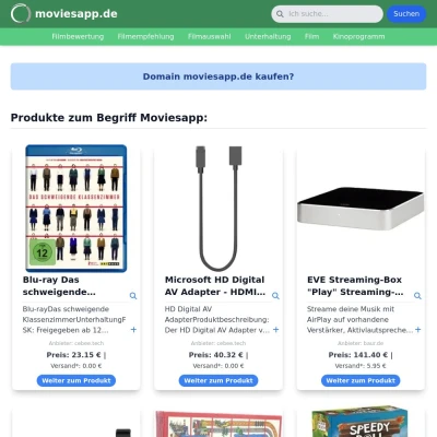 Screenshot moviesapp.de