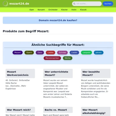 Screenshot mozart24.de