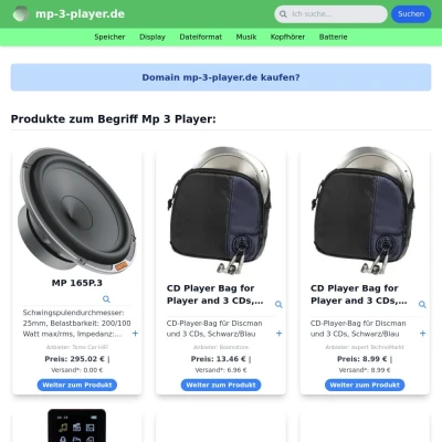 Screenshot mp-3-player.de