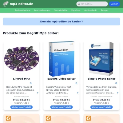 Screenshot mp3-editor.de