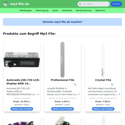 Screenshot mp3-file.de