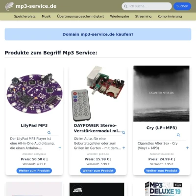 Screenshot mp3-service.de