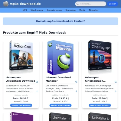 Screenshot mp3s-download.de