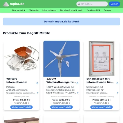 Screenshot mpba.de