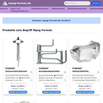 Screenshot mpeg-format.de