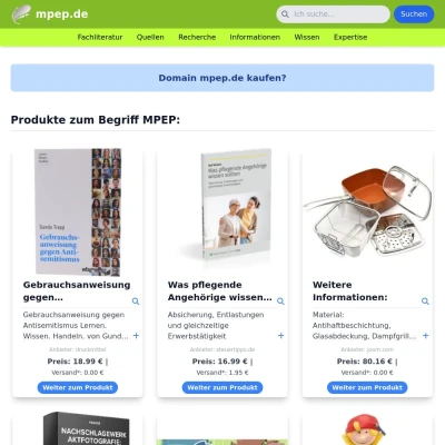 Screenshot mpep.de