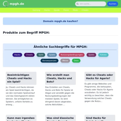 Screenshot mpgh.de