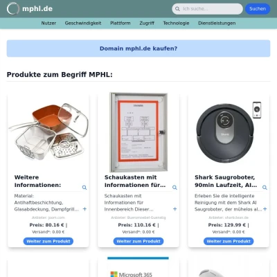 Screenshot mphl.de