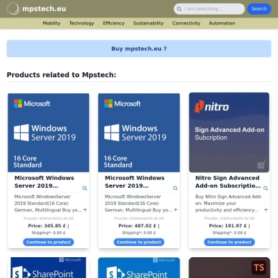 Screenshot mpstech.eu