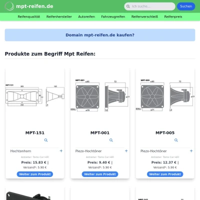 Screenshot mpt-reifen.de
