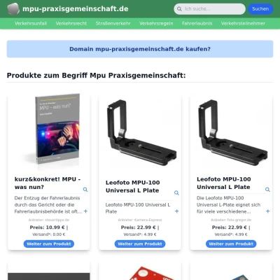 Screenshot mpu-praxisgemeinschaft.de