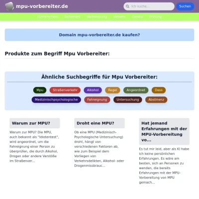 Screenshot mpu-vorbereiter.de