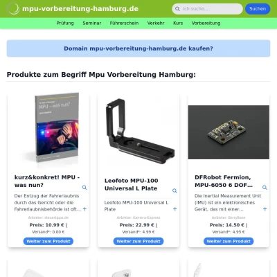 Screenshot mpu-vorbereitung-hamburg.de