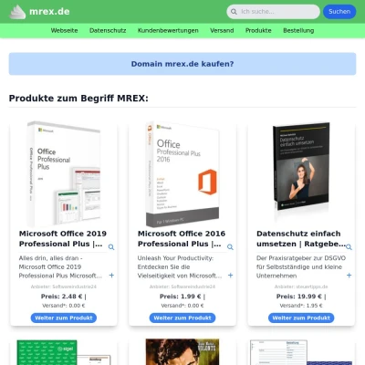 Screenshot mrex.de