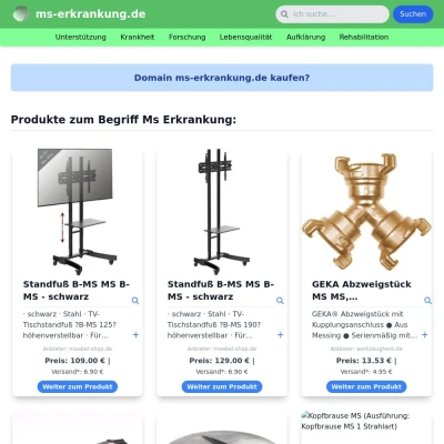 Screenshot ms-erkrankung.de