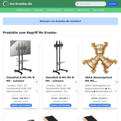 Screenshot ms-kranke.de
