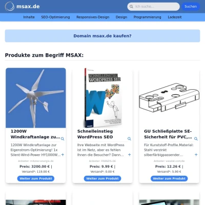 Screenshot msax.de