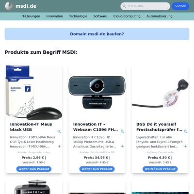 Screenshot msdi.de