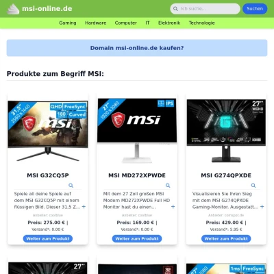 Screenshot msi-online.de