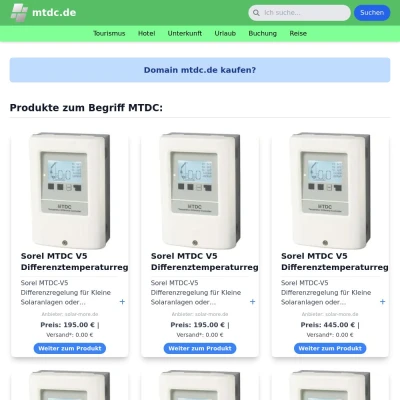 Screenshot mtdc.de