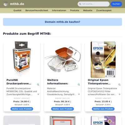 Screenshot mthb.de
