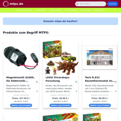 Screenshot mtpx.de