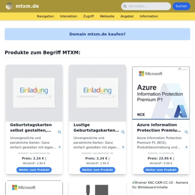 Screenshot mtxm.de