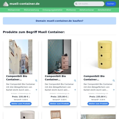 Screenshot muell-container.de