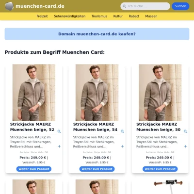 Screenshot muenchen-card.de