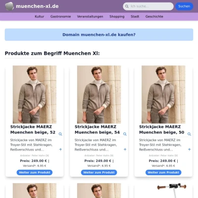 Screenshot muenchen-xl.de