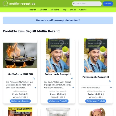 Screenshot muffin-rezept.de