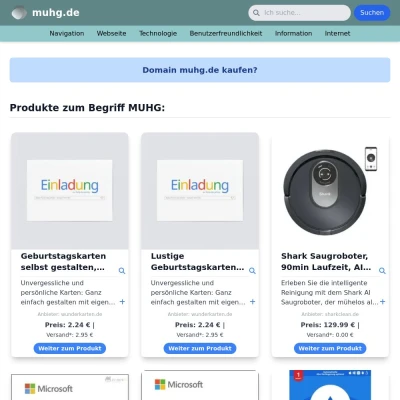 Screenshot muhg.de
