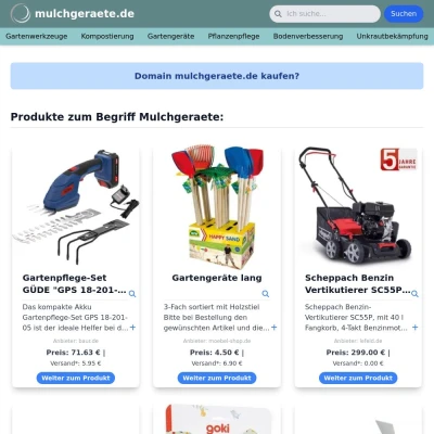 Screenshot mulchgeraete.de