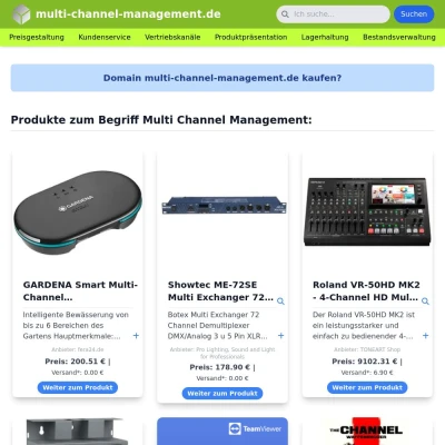 Screenshot multi-channel-management.de
