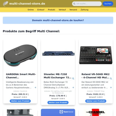 Screenshot multi-channel-store.de