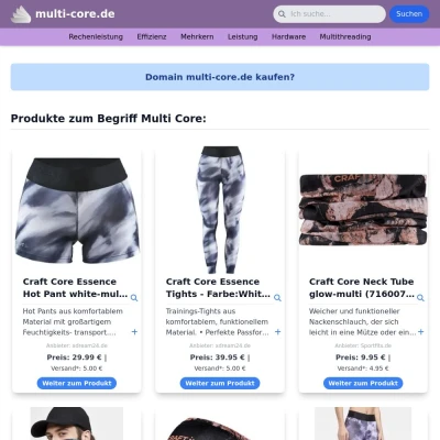 Screenshot multi-core.de