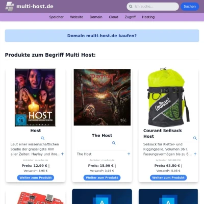 Screenshot multi-host.de
