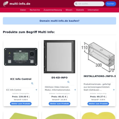 Screenshot multi-info.de